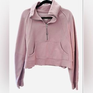 Lululemon Scuba Half Zip Pink Peony